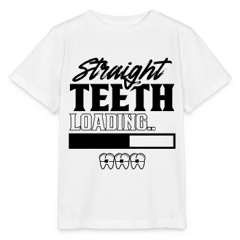 Straight teeth Loading braces Braces teeth - Stanley/Stella MINI CREATOR Kids’ T-Shirt - white - Front - Maike (125cm)