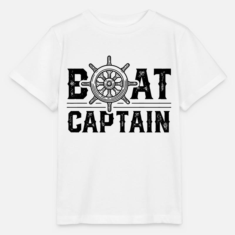 Capitaine Capitaine Bateau Guide Bateau - T-shirt bio MINI CREATOR Stanley/Stella Enfant - blanc