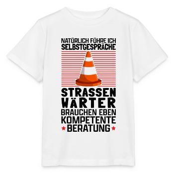Straßenwärter brauchen Beratung Chausseewärter - Stanley/Stella Kinder T-Shirt MINI CREATOR  - Weiß - Vorne - Maike (125cm)