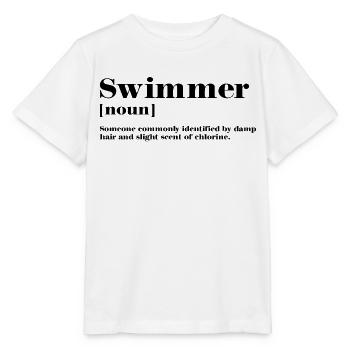 Schwimmen Schwimmer Definition - Stanley/Stella Kinder T-Shirt MINI CREATOR  - Weiß - Vorne - Maike (125cm)