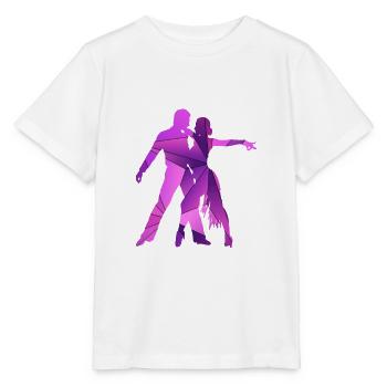 Salsa Liebespaar Tanzstil - Stanley/Stella Kinder T-Shirt MINI CREATOR  - Weiß - Vorne - Maike (125cm)