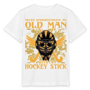 Never underestimate a old man rides a Motorcycle - Stanley/Stella Kinder T-Shirt MINI CREATOR  - Weiß - Vorne - Maike (125cm)