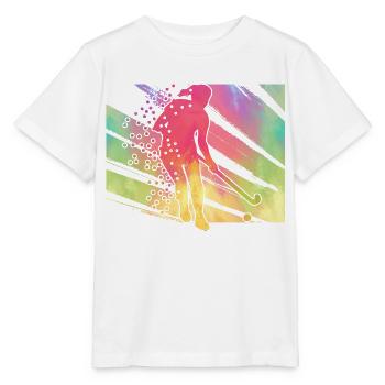 Feld Hockey - Stanley/Stella Kinder T-Shirt MINI CREATOR  - Weiß - Vorne - Maike (125cm)