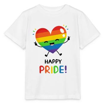 Happy Pride Day LGBT Gay CSD Queer Coming Out - Stanley/Stella Kinder T-Shirt MINI CREATOR  - Weiß - Vorne - Maike (125cm)