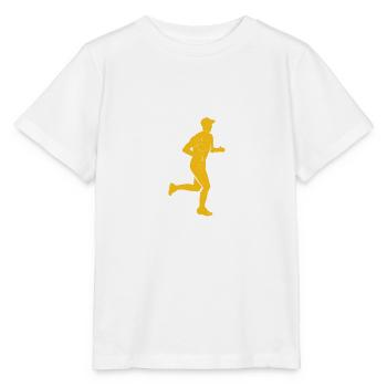 Coureurs de marathon courant semi-marathon disant - T-shirt bio MINI CREATOR Stanley/Stella Enfant - blanc - Devant - Maike (125cm)