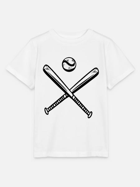 Baseballspiel spielen Baseballspieler - Stanley/Stella Kinder T-Shirt MINI CREATOR  - Weiß