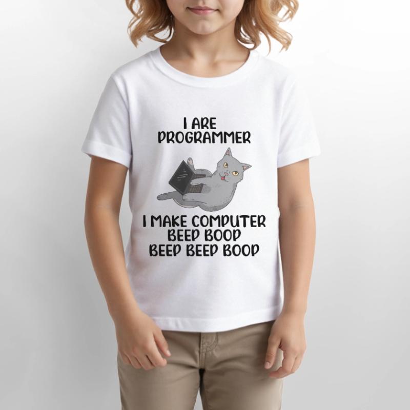 I Are Programmer I Make Computer Beep Bop Coder So Stanley/Stella Kinder T-Shirt MINI CREATOR 