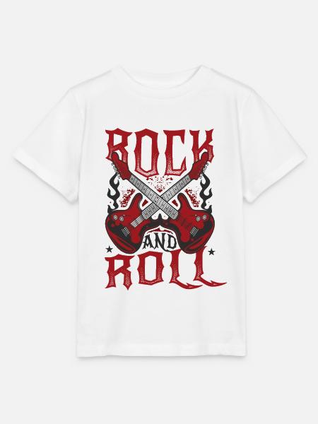 Rock'n'Roll - Stanley/Stella Kinder T-Shirt MINI CREATOR  - Weiß