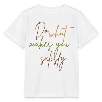 Glücklich machen - Stanley/Stella Kinder T-Shirt MINI CREATOR  - Weiß - Vorne - Maike (125cm)