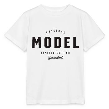 Modell Lustige Berufsbezeichnung Beruf Geburtstagsarbeiter - Stanley/Stella Kinder T-Shirt MINI CREATOR  - Weiß - Vorne - Maike (125cm)