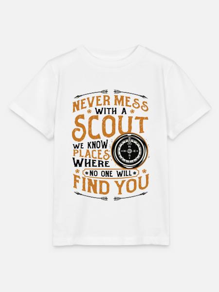 Leg dich niemals mit einem Scout an - Stanley/Stella Kinder T-Shirt MINI CREATOR - Weiß