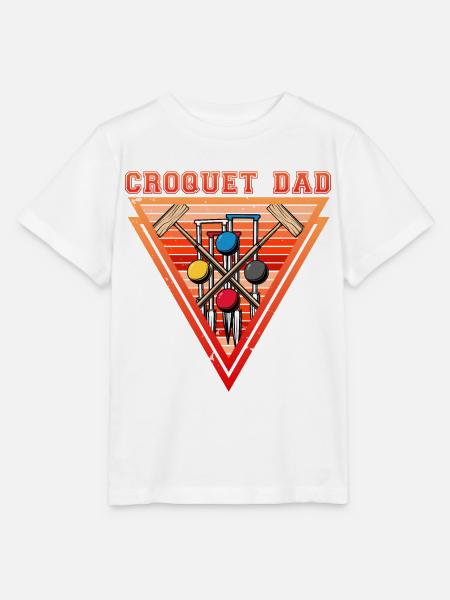 Croquet Dad - Stanley/Stella Kinder T-Shirt MINI CREATOR  - Weiß