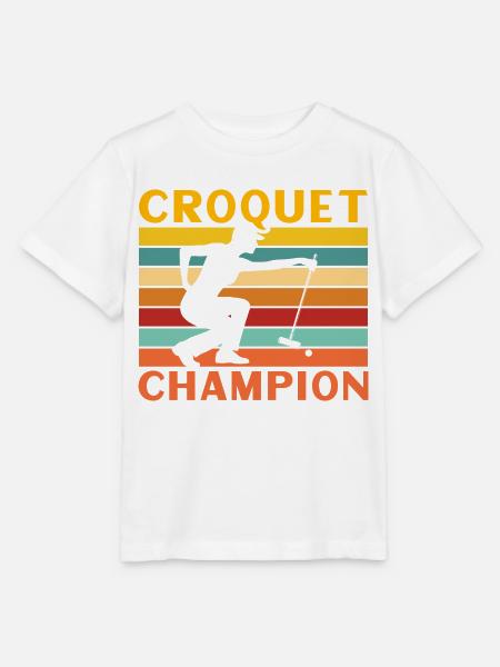 Croquet Champion - Stanley/Stella Kinder T-Shirt MINI CREATOR - Weiß