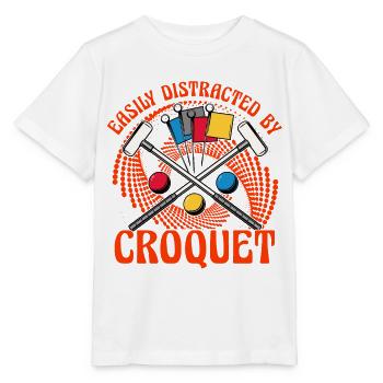 Easily Distracted by Croquet - Stanley/Stella Kinder T-Shirt MINI CREATOR  - Weiß - Vorne - Maike (125cm)