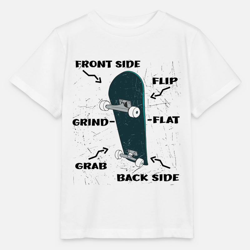 Skateboard Features - Skateboarding Skateboarder - Stanley/Stella Kinder T-Shirt MINI CREATOR - Weiß