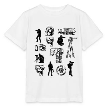 Photographe Photographe Matériel de photographie Photographe - T-shirt bio MINI CREATOR Stanley/Stella Enfant - blanc - Devant - Maike (125cm)