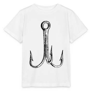 Hameçon de pêche à triple hameçon - T-shirt bio MINI CREATOR Stanley/Stella Enfant - blanc - Devant - Maike (125cm)