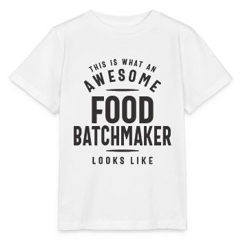 Funny Awesome Food Batchmaker Job Occupation - Stanley/Stella MINI CREATOR Kids’ T-Shirt - white - Front - Maike (125cm)