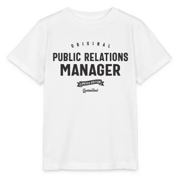 Public Relations Manager Lustige Berufsbezeichnung - Stanley/Stella Kinder T-Shirt MINI CREATOR  - Weiß - Vorne - Maike (125cm)