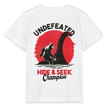 Monstre du Loch Ness et Big Foot Mythique - T-shirt bio MINI CREATOR Stanley/Stella Enfant - blanc - Devant - Maike (125cm)