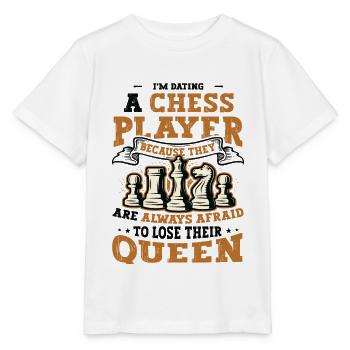Dating mit einer Schachspielerin Schachfrau - Stanley/Stella Kinder T-Shirt MINI CREATOR  - Weiß - Vorne - Maike (125cm)