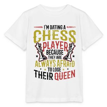 Dating mit einer Schachspielerin Schachfrau - Stanley/Stella Kinder T-Shirt MINI CREATOR  - Weiß - Vorne - Maike (125cm)