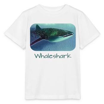 Whale Shark Walhai - Stanley/Stella Kinder T-Shirt MINI CREATOR  - Weiß - Vorne - Maike (125cm)
