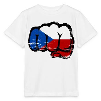 Drapeau de la République tchèque utilisé - T-shirt bio MINI CREATOR Stanley/Stella Enfant - blanc - Devant - Maike (125cm)