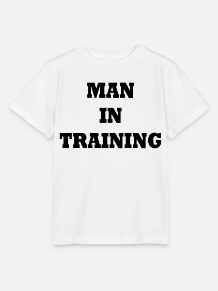 Man in Training - Stanley/Stella Kinder T-Shirt MINI CREATOR - Weiß