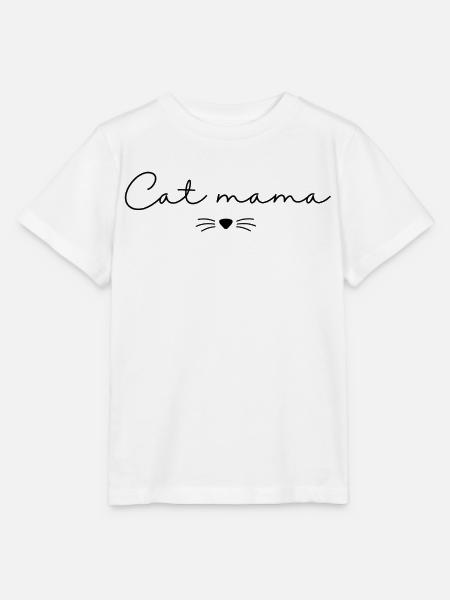 Katzen-Mama - Stanley/Stella Kinder T-Shirt MINI CREATOR  - Weiß
