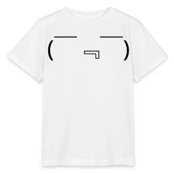 Émotique ( ̄『 ̄) affamée Kaomoji bave - T-shirt bio MINI CREATOR Stanley/Stella Enfant - blanc - Devant - Maike (125cm)