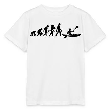 Kajak Evolution Kajakfahrer Für Wassersport Fans - Stanley/Stella Kinder T-Shirt MINI CREATOR  - Weiß - Vorne - Maike (125cm)