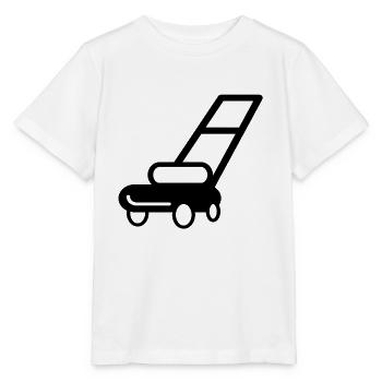 Rasenmäher Gartenarbeit - Stanley/Stella Kinder T-Shirt MINI CREATOR  - Weiß - Vorne - Maike (125cm)