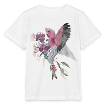 Galah on the eucalyptus flower - Stanley/Stella MINI CREATOR Kids’ T-Shirt - white - Front - Maike (125cm)