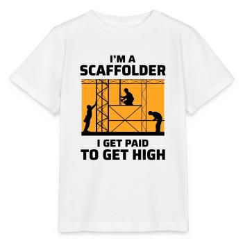 Scaffolder Scaffold Builder Scaffolding Platform - Stanley/Stella MINI CREATOR Kids’ T-Shirt - white - Front - Maike (125cm)