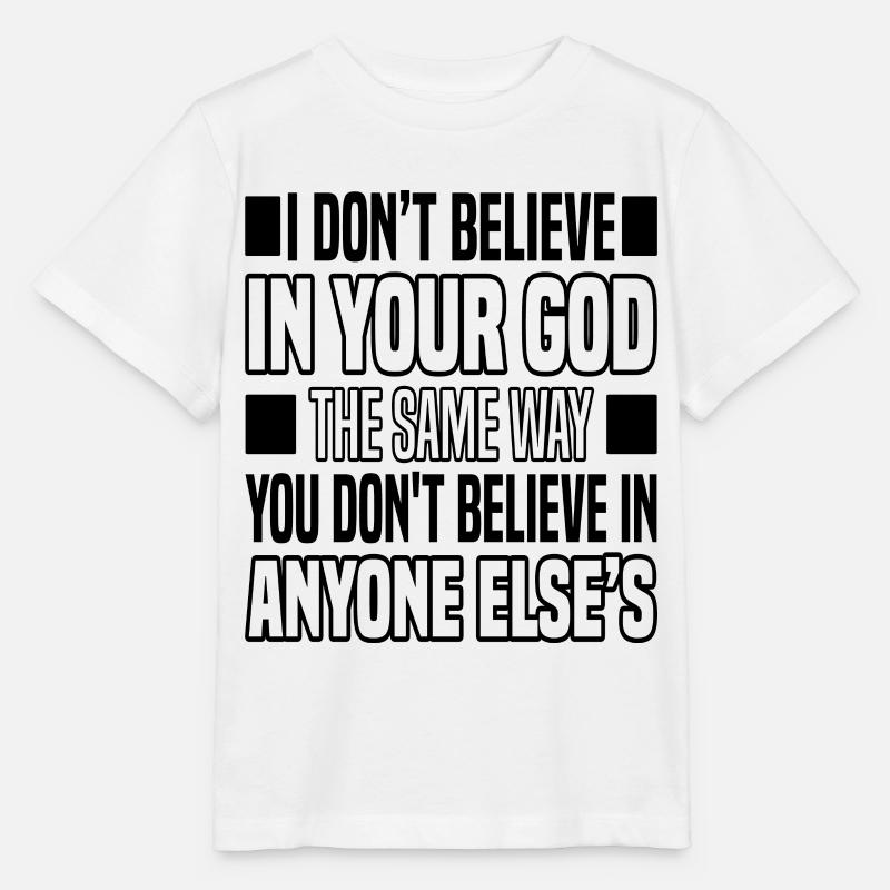 Athéisme - T-shirt bio MINI CREATOR Stanley/Stella Enfant - blanc