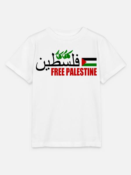 Free palestine فلسطين - Stanley/Stella Kinder T-Shirt MINI CREATOR - Weiß