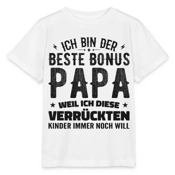 Bonus papa Beau-père Cadeau papa bonus papa - T-shirt bio MINI CREATOR Stanley/Stella Enfant - blanc - Devant - Maike (125cm)