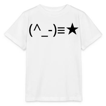 Clin d’œil (^_-) ≡ ★ clin d’œil - T-shirt bio MINI CREATOR Stanley/Stella Enfant - blanc - Devant - Maike (125cm)