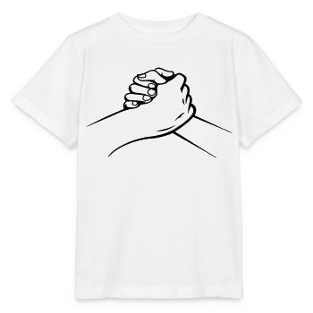 mains - T-shirt bio MINI CREATOR Stanley/Stella Enfant - blanc - Devant - Maike (125cm)