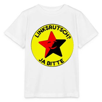 linksrutsch? ja bitte - Stanley/Stella Kinder T-Shirt MINI CREATOR  - Weiß - Vorne - Maike (125cm)