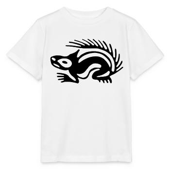 Kultur der Azteken, Eichhörnchen - Stanley/Stella Kinder T-Shirt MINI CREATOR  - Weiß - Vorne - Maike (125cm)
