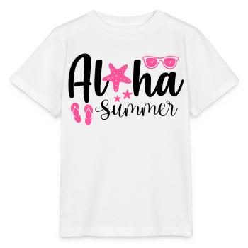 Aloha Summer - Stanley/Stella MINI CREATOR Kids’ T-Shirt - white - Front - Maike (125cm)
