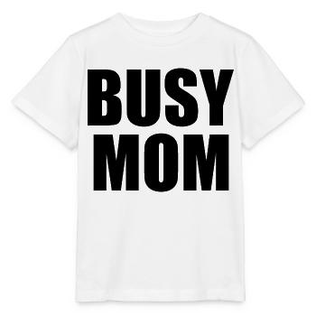 Busy mom - Stanley/Stella MINI CREATOR Kids’ T-Shirt - white - Front - Maike (125cm)