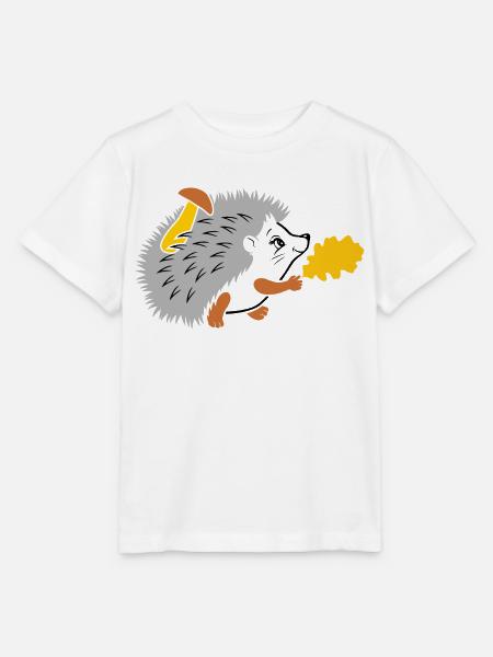 Igel auf einem Spaziergang - Stanley/Stella Kinder T-Shirt MINI CREATOR - Weiß