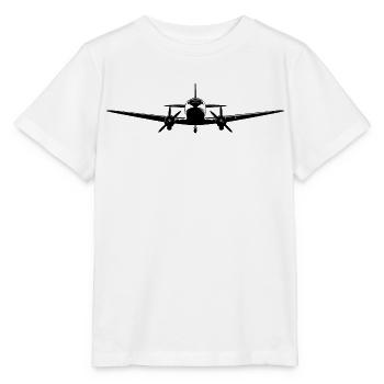 Dessin d’avion à réaction - T-shirt bio MINI CREATOR Stanley/Stella Enfant - blanc - Devant - Maike (125cm)