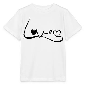 Love Font - Stanley/Stella MINI CREATOR Kids’ T-Shirt - white - Front - Maike (125cm)