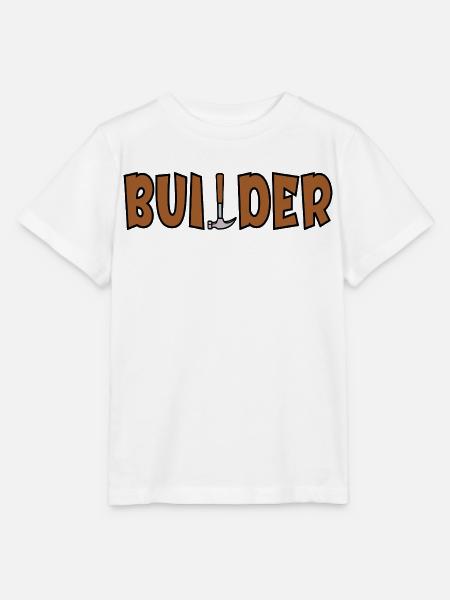 Craftsman Dad Builder - Stanley/Stella Kinder T-Shirt MINI CREATOR  - Weiß