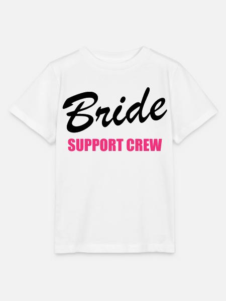 Bride Support Crew 2clr - Stanley/Stella Kinder T-Shirt MINI CREATOR - Weiß