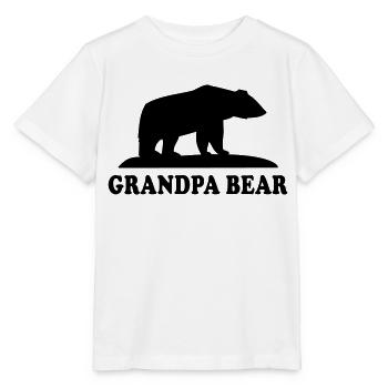 GRANDPA BEAR - Stanley/Stella Kinder T-Shirt MINI CREATOR  - Weiß - Vorne - Maike (125cm)